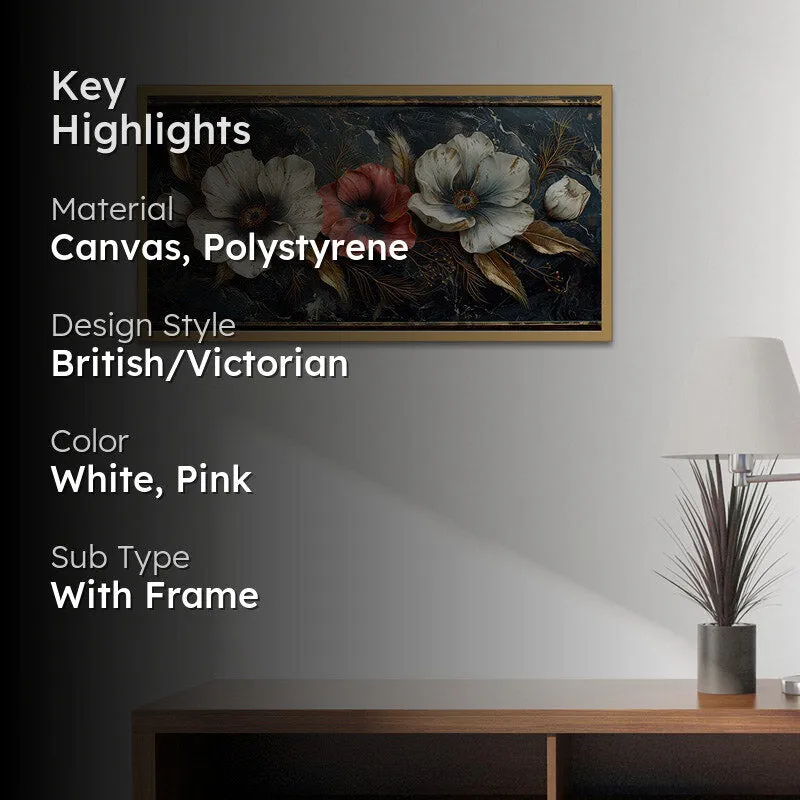 Talitha Floral Wall Painting With Frame media 2