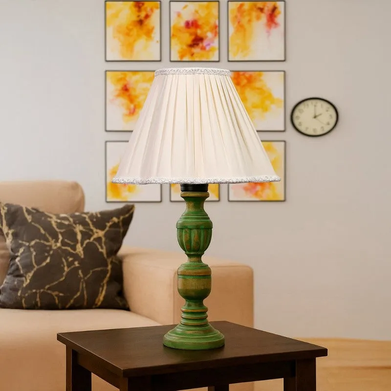 Arvello Rivo Wooden Table Lamp - OffWhite media 4