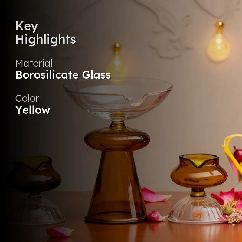 GlowKriti Ethnic Decorative Diya -3 Piece Set media 2