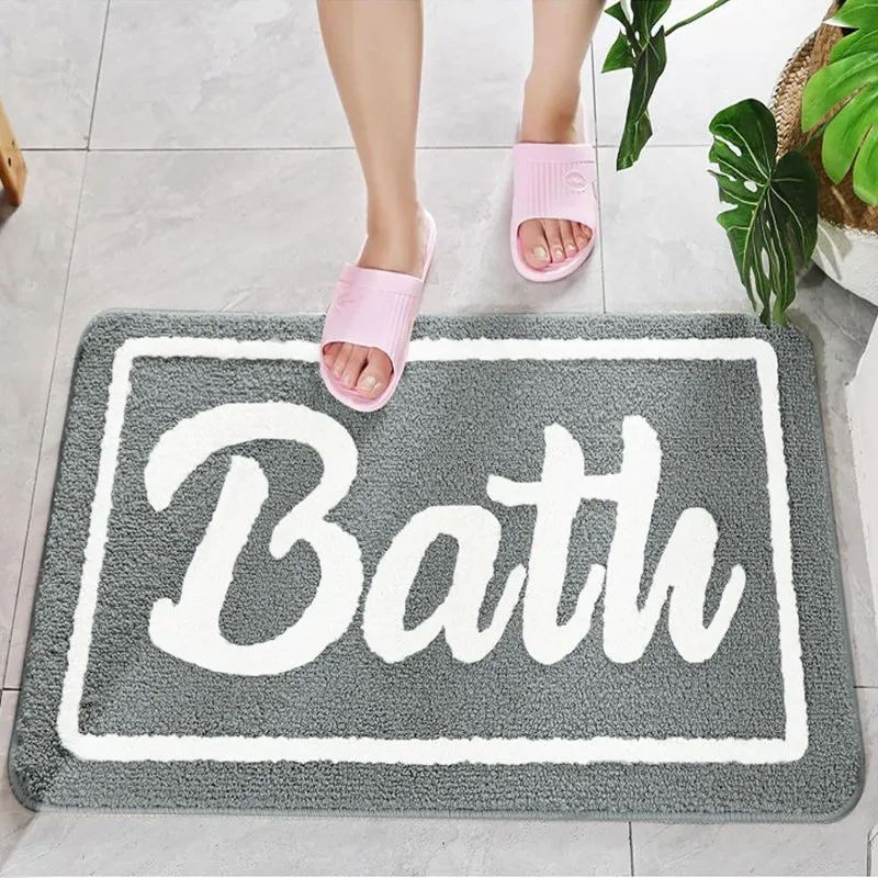 Bath Time Microfiber Bath Mat - Grey media 4
