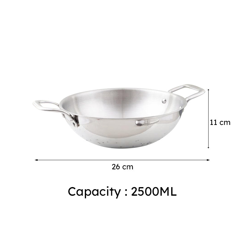 Mizutaki Induction Safe Kadhai - 2500 mL / 9 Inches media 6