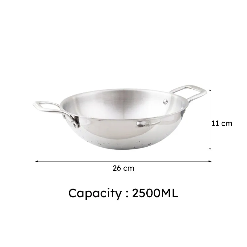 Mizutaki Induction Safe Kadhai - 2500 mL / 9 Inches media 6