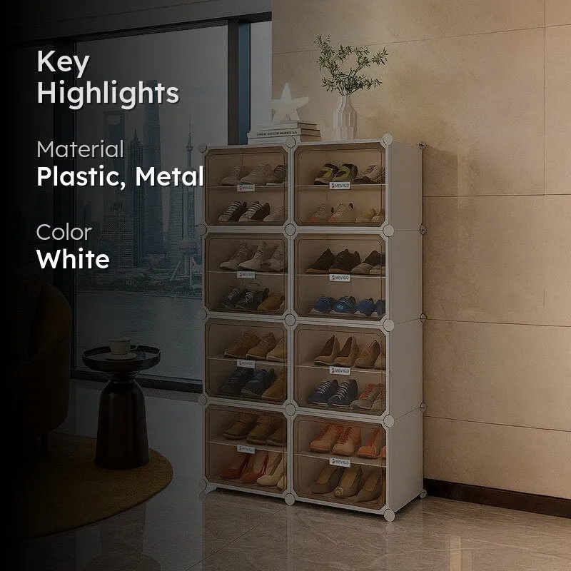 StrataStep White Plastic & Metal Shoe Racks media 2