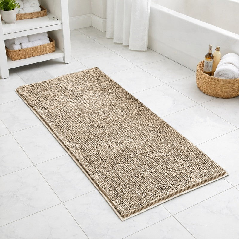 CalmCore Solid Microfiber Bath Mat - Beige