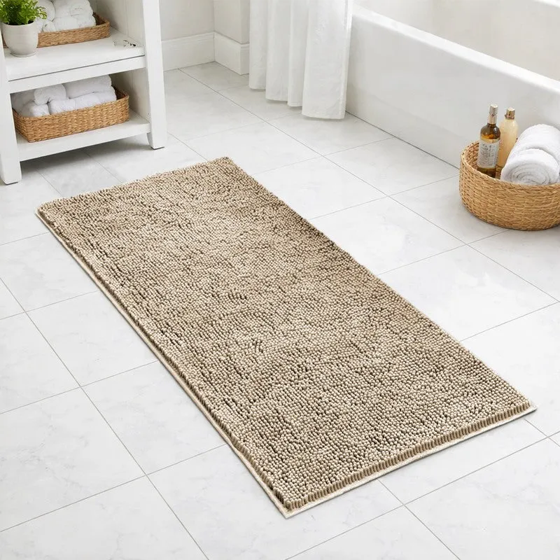 CalmCore Solid Microfiber Bath Mat - Beige media 1
