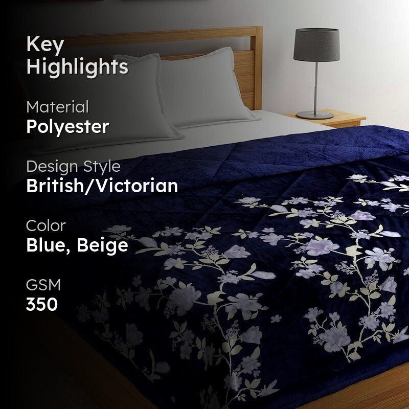 Luxurious Gulistan Polyester Double Comforter - 350 GSM media 2
