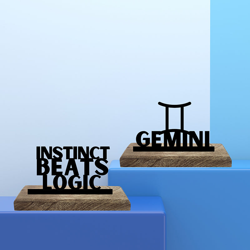 Instinctual Gemini Showpiece - Set Of Two