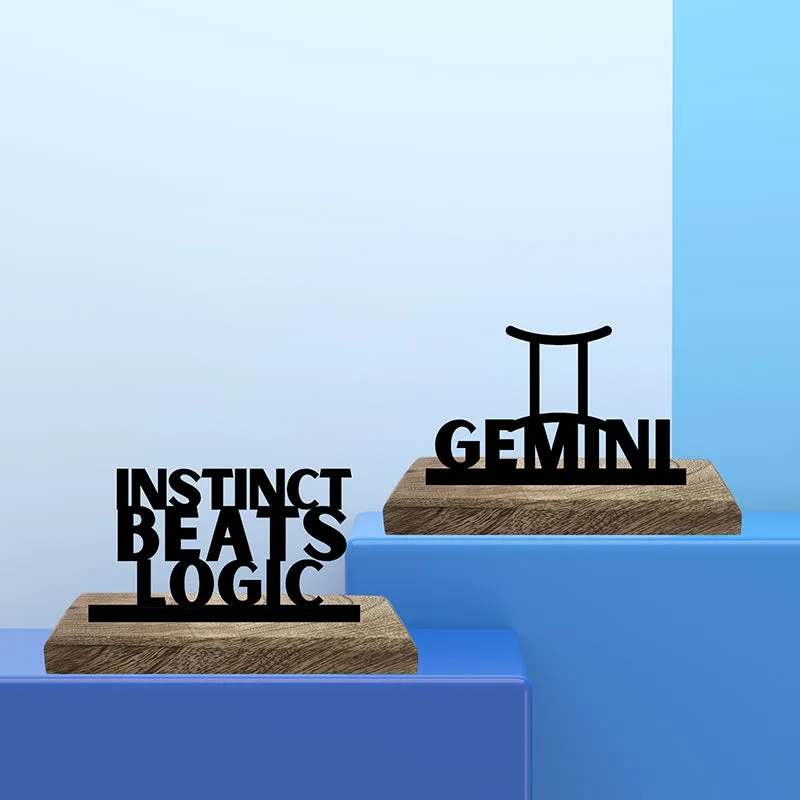 Instinctual Gemini Showpiece - Set Of Two media 1