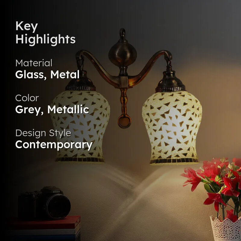 Swarna Metal Mosaic Wall Lamp media 2