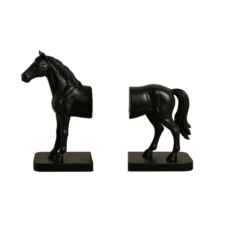 Classic Horse Design Book End - Black media 3