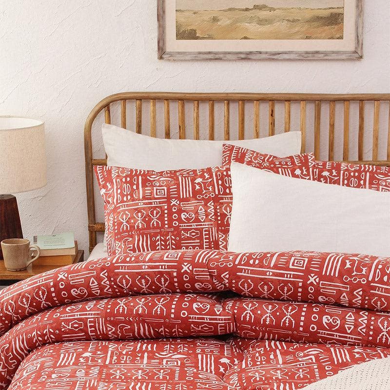 Snuggle Soft Cotton Comforter (Rust)  - 350 GSM media 3
