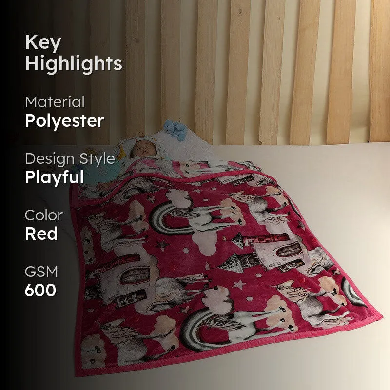 Monte Carlo Dreamy Unicorn Kids Blanket - 600 GSM media 2