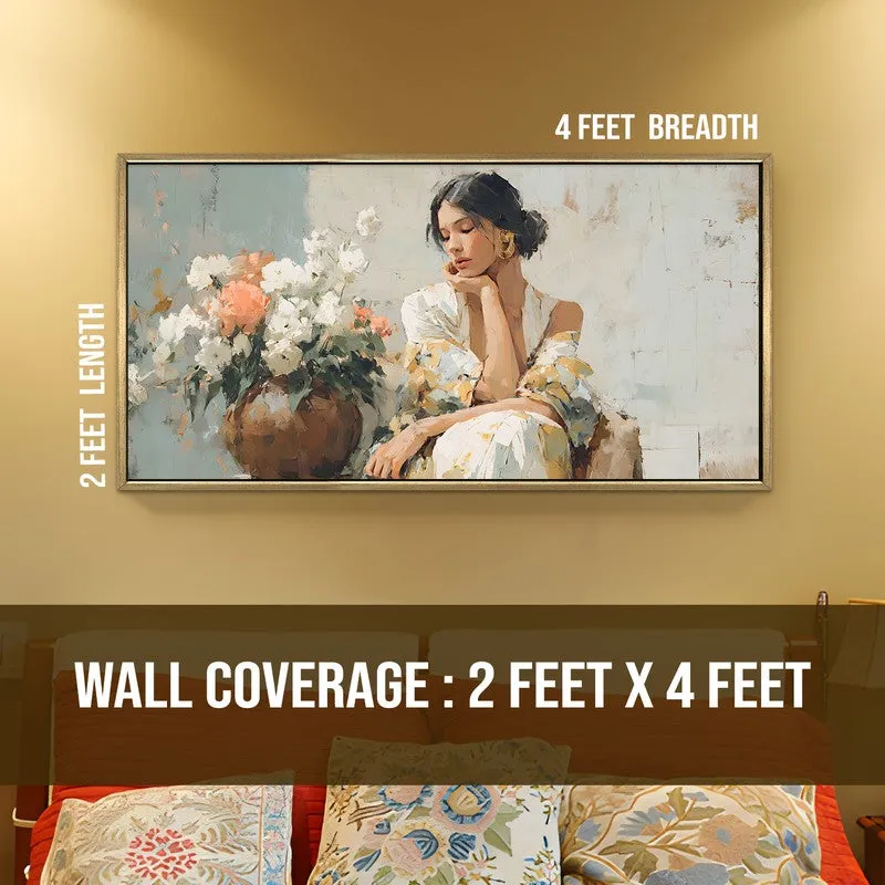 Pastel Dreams Canvas Wall Painting With Frame media 8