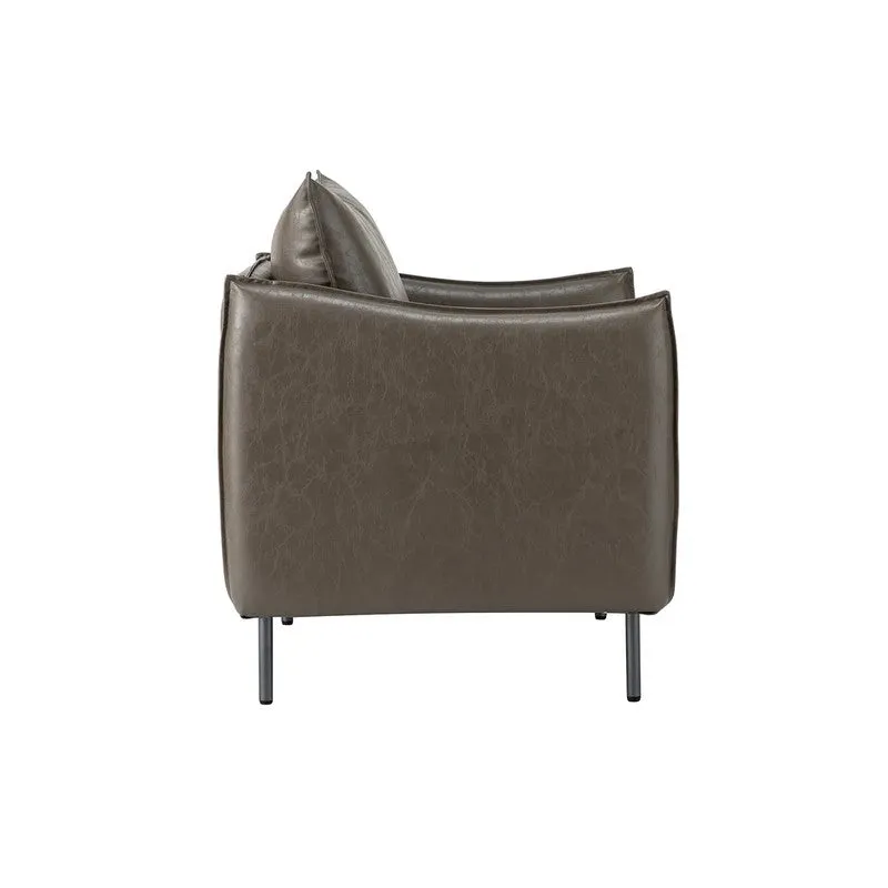 Sculpta Neem Wood Accent Chair - Grey media 9