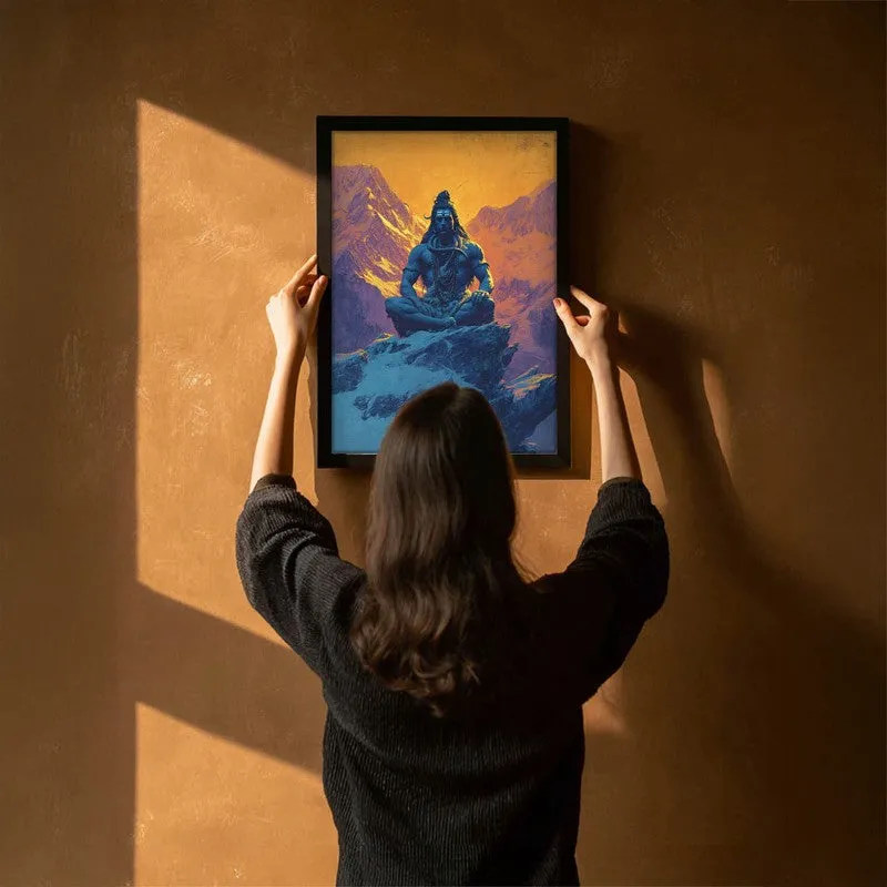 Lord Shiva Meditating II Archival Paper Wall Art media 6