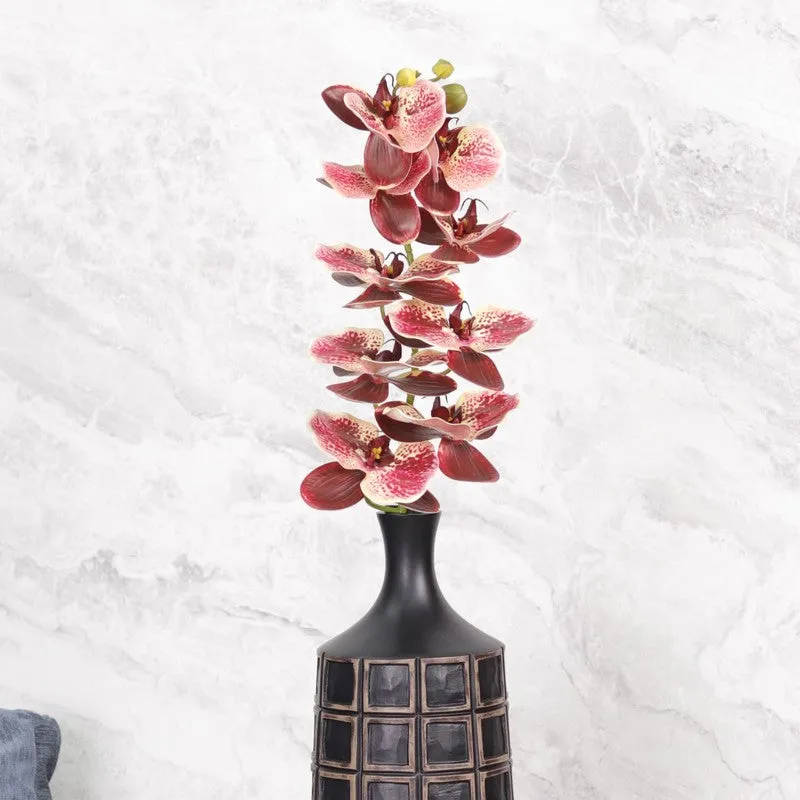 Decorative Artificial Orchids Flowers Stick - Red media 3
