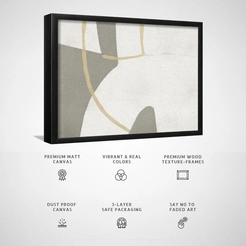 Abstract Emory Canvas Wall Painting - Black Frame media 5