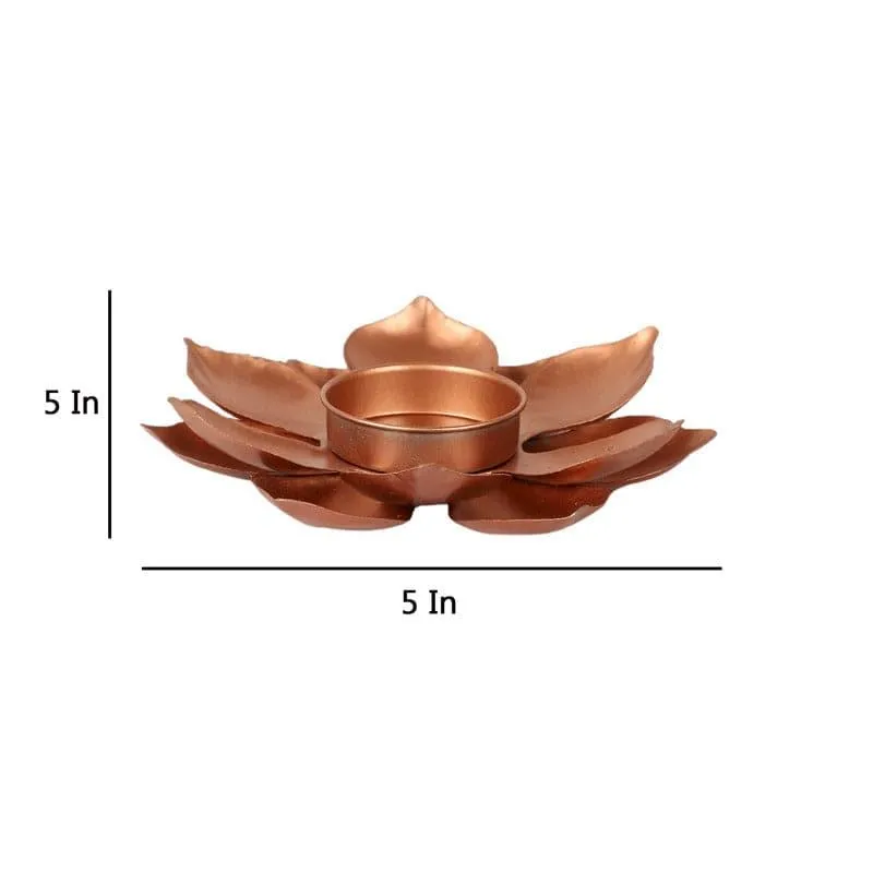 Ethnic Flower Tealight Holder - Set Of Four media 5