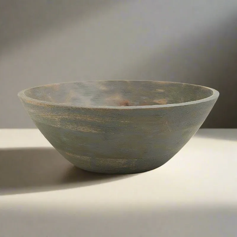 Basic Wooden Bowl Manali Grey media 1