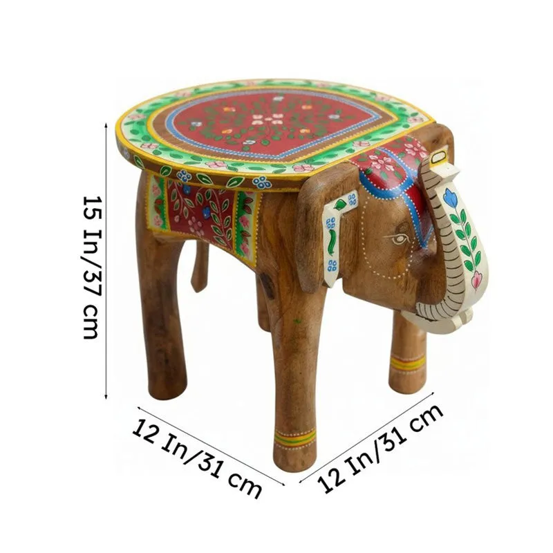 Avyom Rangriti Mango Wood Stool media 7