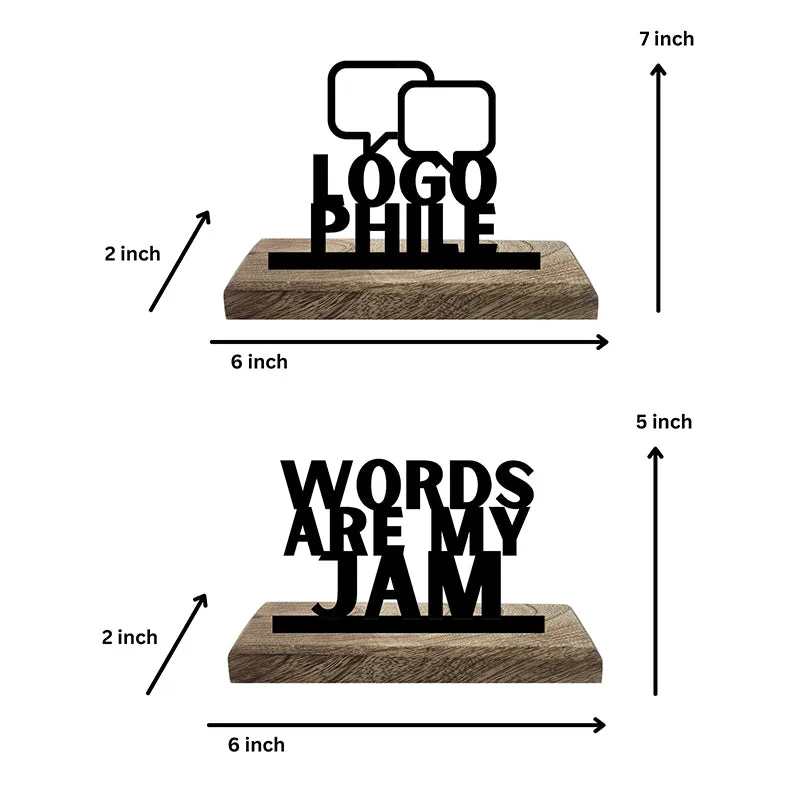 Logophile Showpiece - Set Of Two media 5