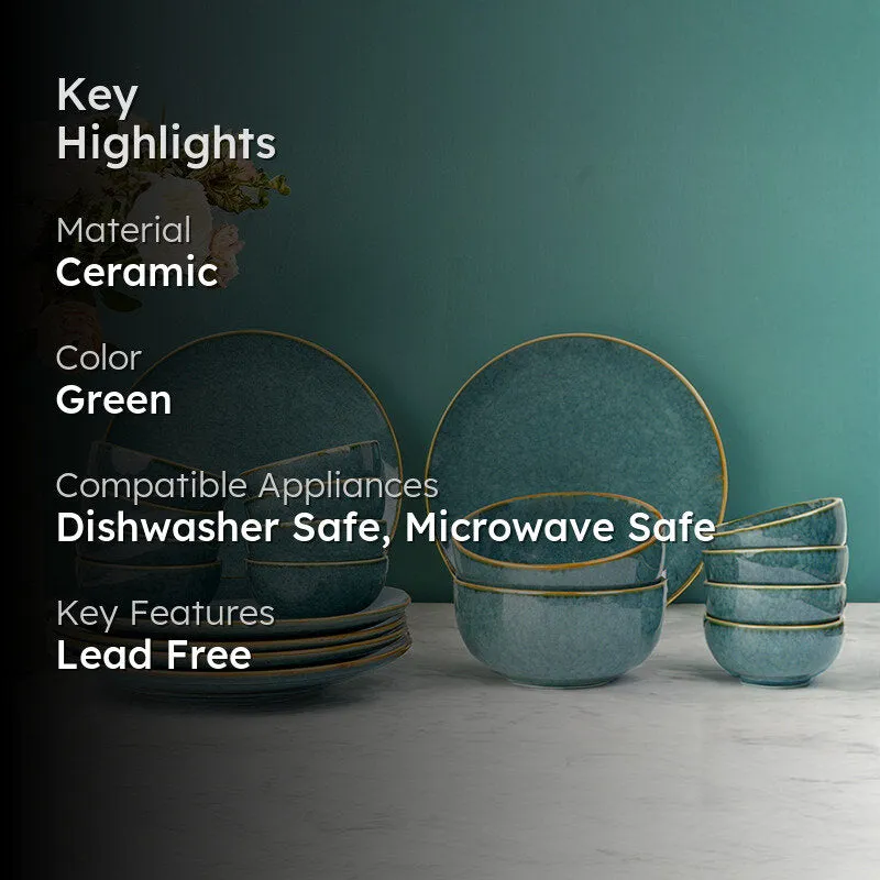 Careina Ceramic Dinner Set (1000 mL/180 mL) - 20 Piece Set media 2