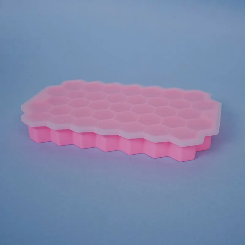 Grid Silicone 37-Cube Ice Mould - Pink media 3