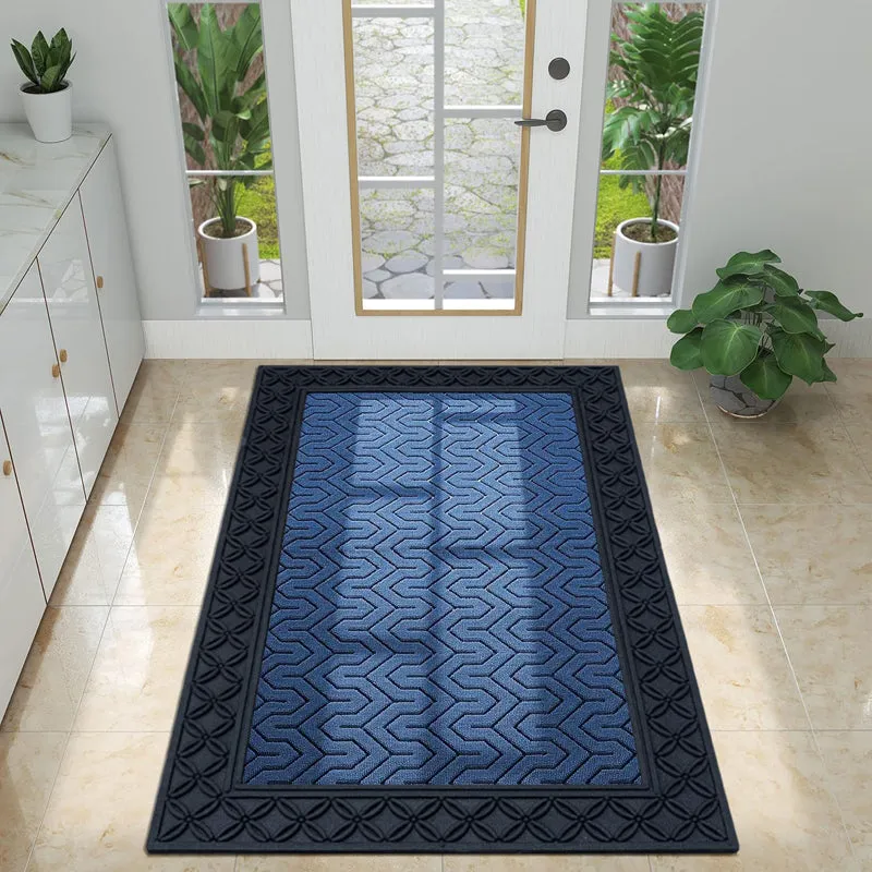 Coire Block Coir Door Mats - Blue,Black media 3