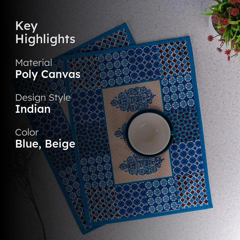 Indigo Imal Placemat - Set Of Two media 2