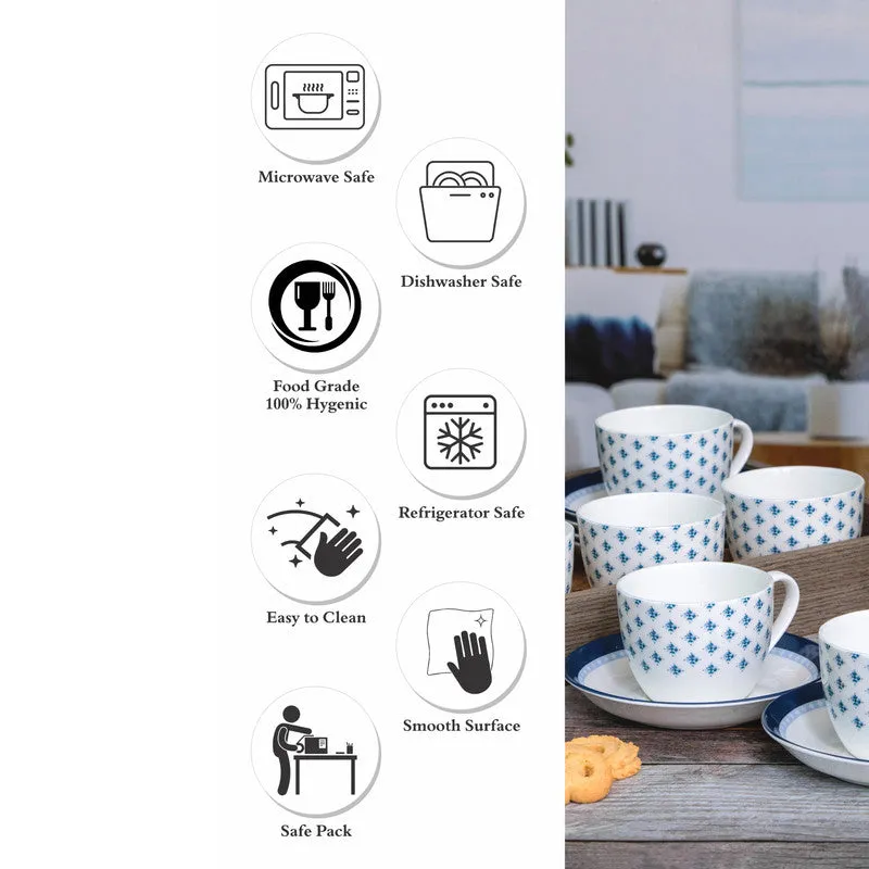 Sonaki Florogama Cup & Saucer (180 ML) - Set Of Four media 4