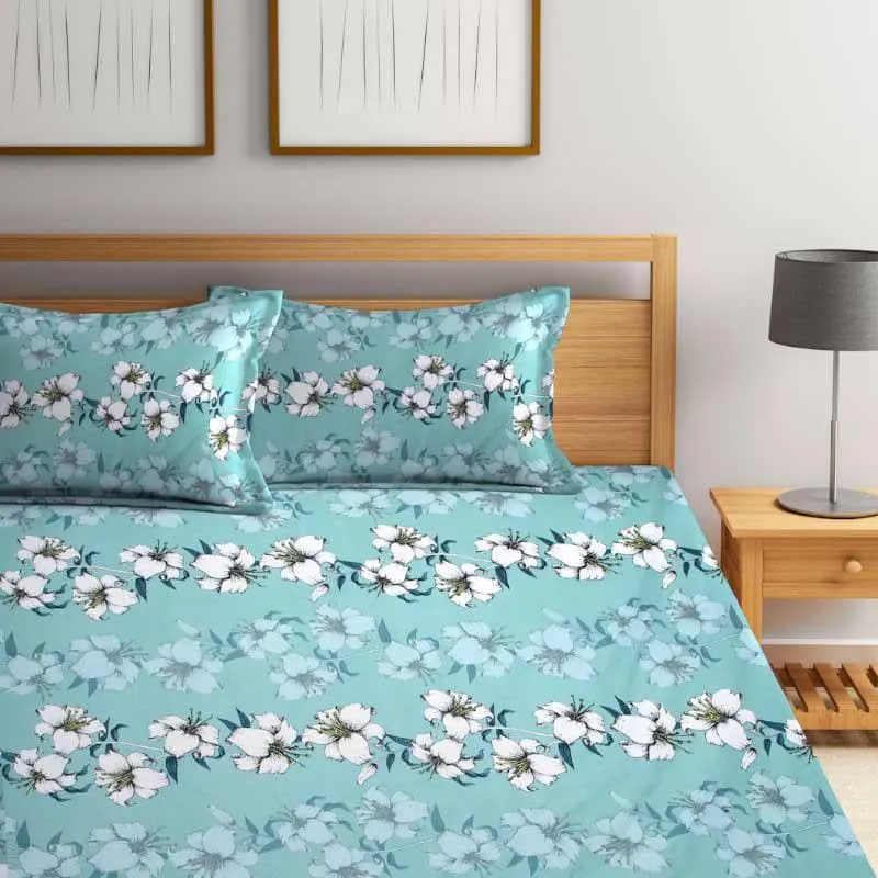 Cecelia Printed Microfiber Bedsheet - 130 GSM media 4