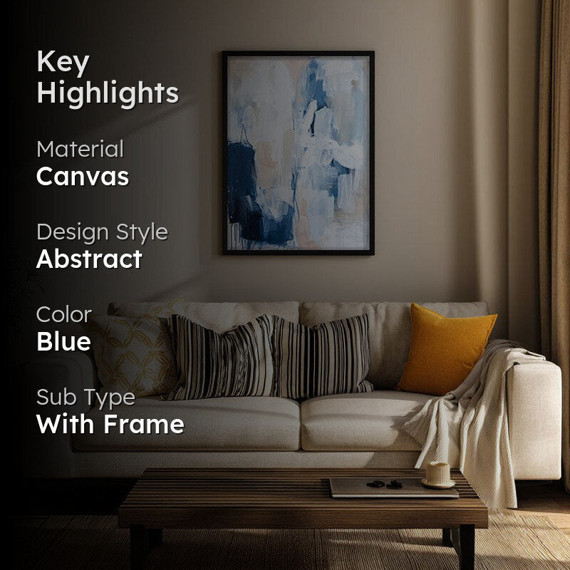 Meridian Flux Framed Canvas Wall Painting media 2