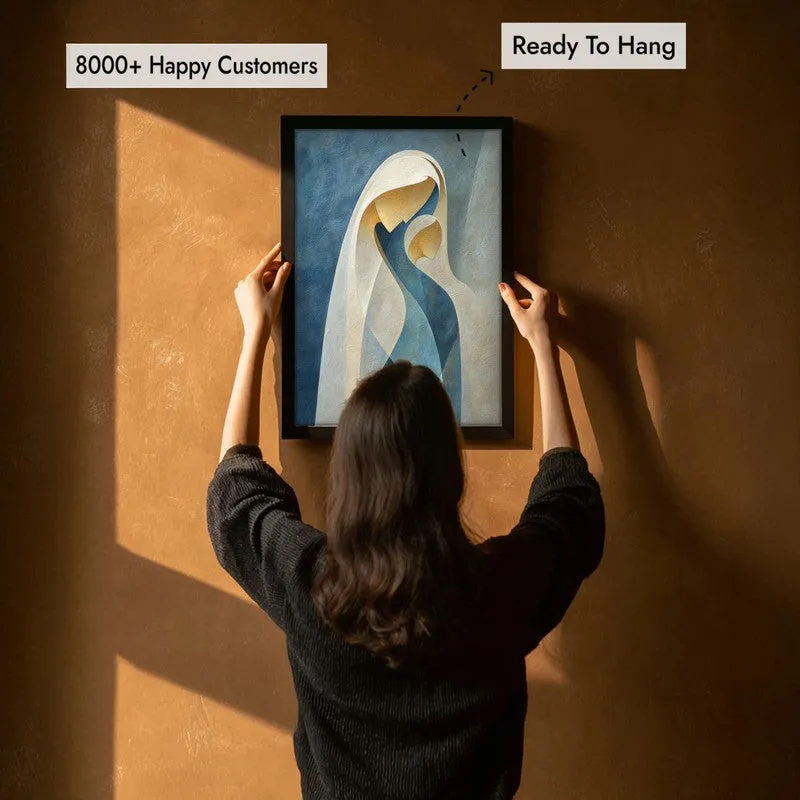 Madonna Of Gentle Grace Archival Paper Wall Painting With Black Frame media 5