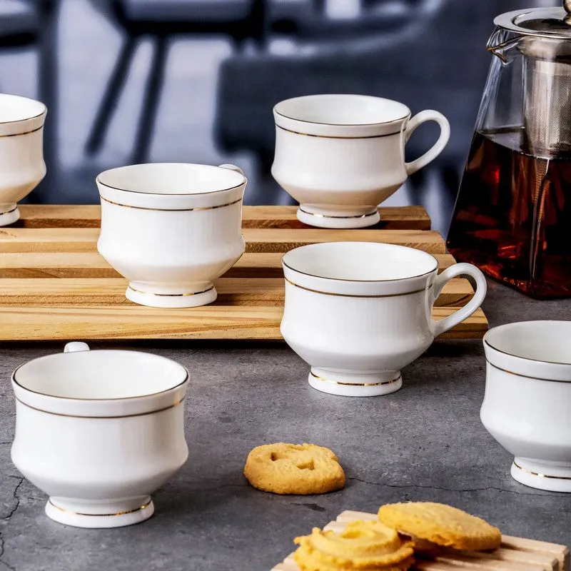 Bone Bone China Tea Cup (150 mL Each) - Set Of Six media 3