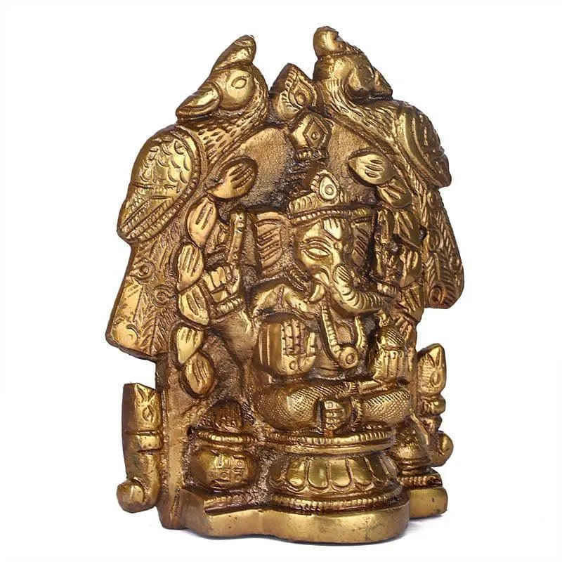 Decorative Brass Ganapati Idol media 3