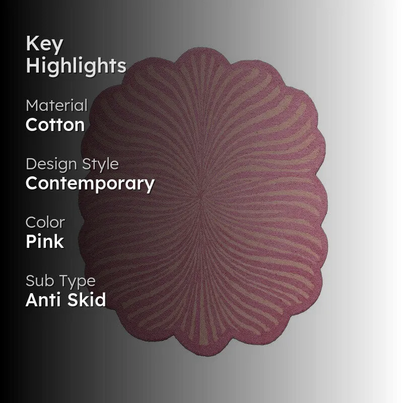 Novara Cotton Carpet - Pink media 2