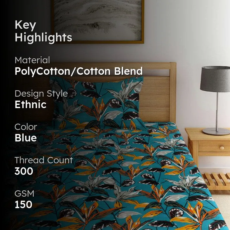 Neela Floral Bedsheet - 150 GSM media 2