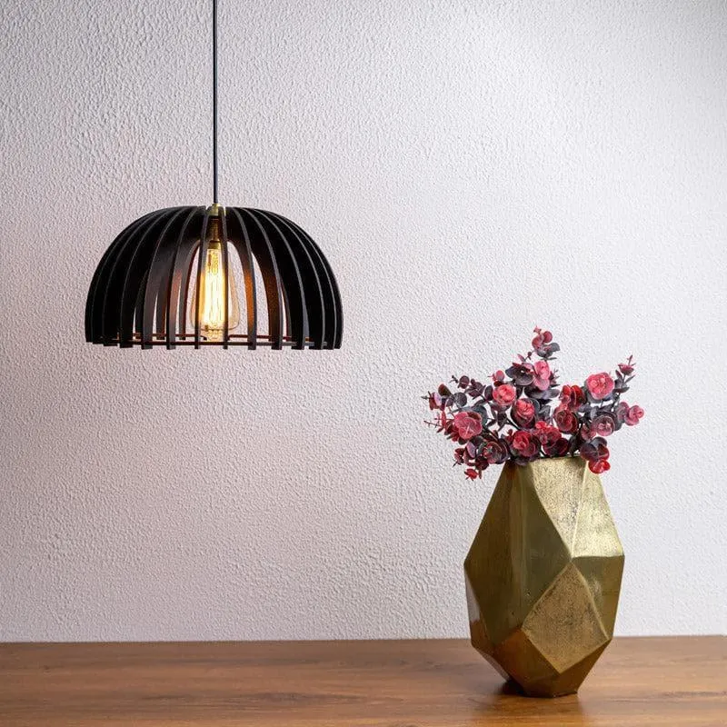 Naomi Wooden Ceiling Lamp media 1