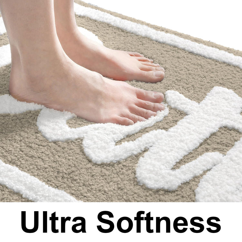 Bath Time Microfiber Bath Mat - Beige media 5
