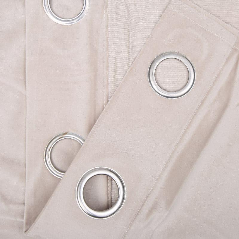 Kumudini Solid Curtain (Beige) - Set Of Two media 3