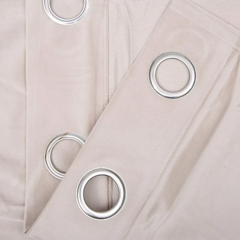 Kumudini Solid Curtain (Beige) - Set Of Two media 3