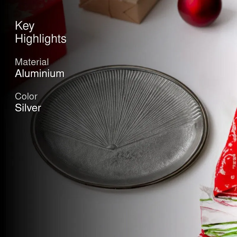 Regal Rays Silver Decorative Tray media 2