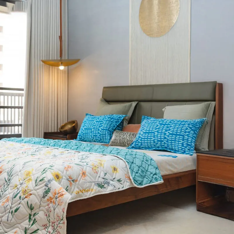 Urban Space France Reversible Dohar (Blue) - 120 GSM media 1