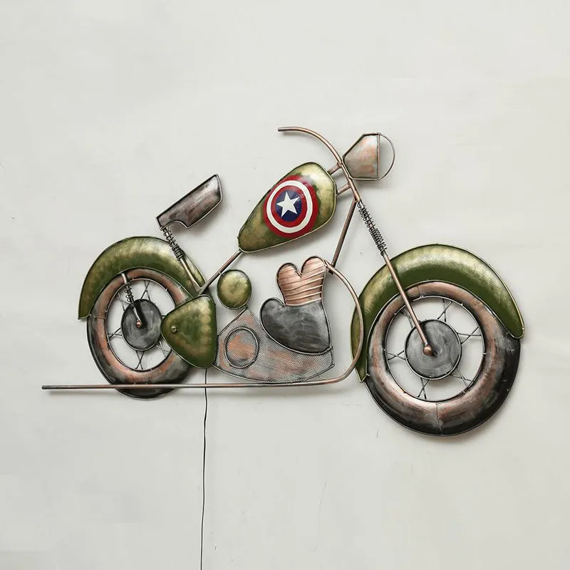 Captain America On Road Iron Wall Accent media 5
