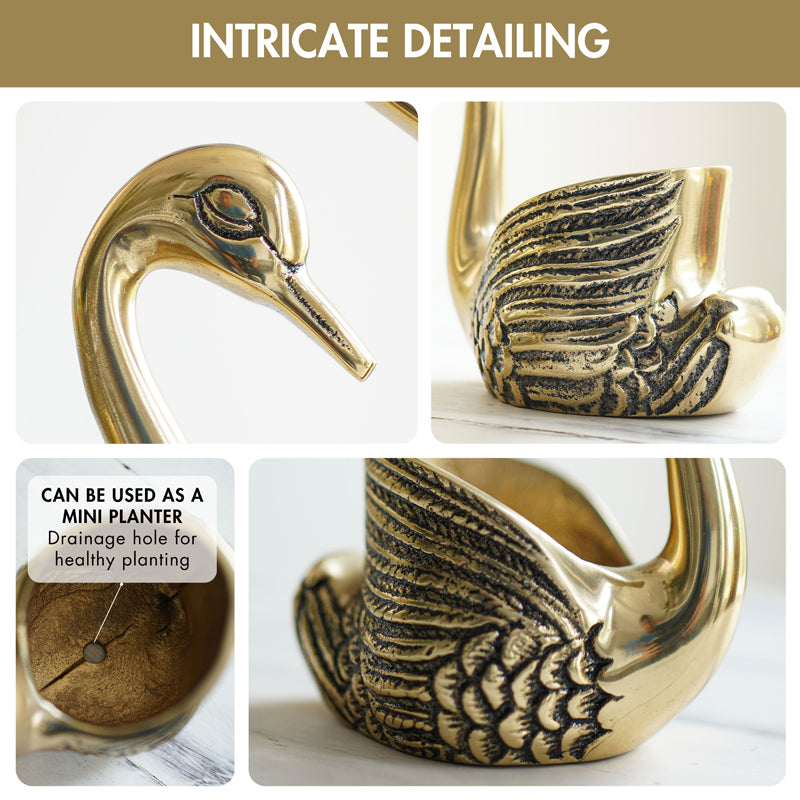 Swan Amour Candle Holder - Set Of Two media 5