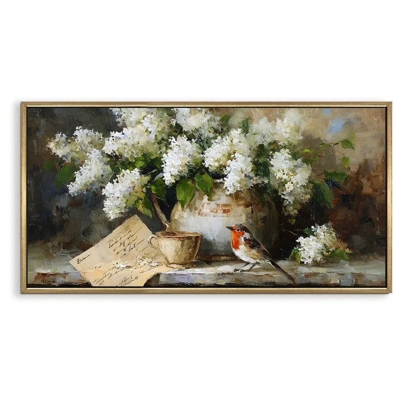 Hydrangea Canvas Wall Painting With Frame media 3