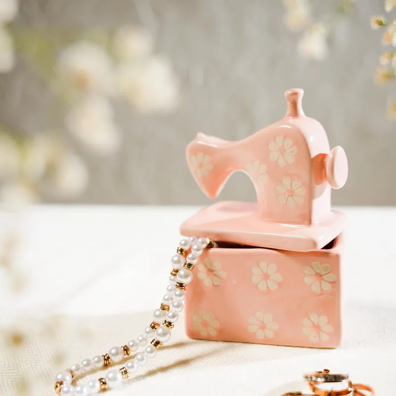 Cottage Sewing Machine Trinket Box media 4