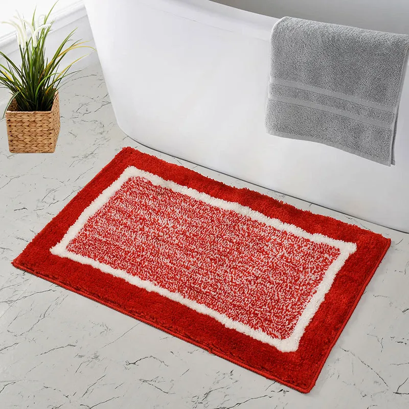 Luxe Anti Skid Bath Mat - Maroon media 3