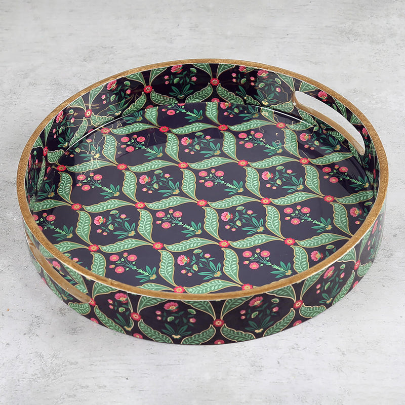 India Circus Anaya Round Serving Tray media 3