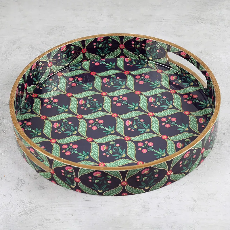 India Circus Anaya Round Serving Tray media 3